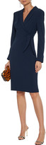 Thumbnail for your product : Badgley Mischka Wrap-effect Cady Dress
