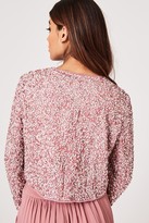 Thumbnail for your product : Little Mistress Effy Dusty Blush Sequin Jacket
