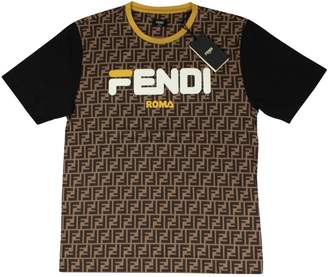 Fendi Brown Cotton T-shirts