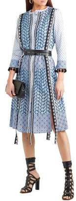 Altuzarra Grenelle Broderie Anglaise And Swiss-dot Cotton Midi Dress