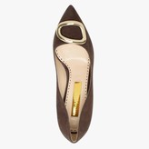 Thumbnail for your product : Rupert Sanderson Nada Brown Suede Embellished Court Shoes