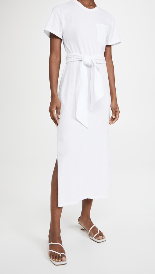 black white shirt dress