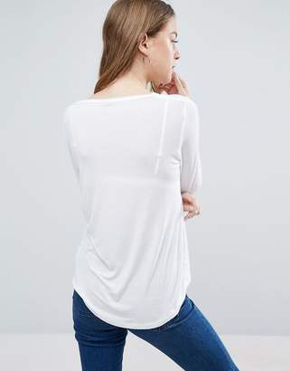 ASOS The New Forever T-Shirt With Long Sleeves and Dip Back 2 Pack