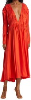 Thumbnail for your product : TOVE Gracen Silk Midi-Dress