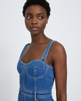 Thumbnail for your product : 7 For All Mankind Beauty Denim Bustier Dress in Diana