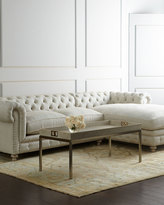 Thumbnail for your product : Horchow Warner Linen Right-Chaise Sectional Sofa