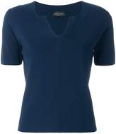 Thumbnail for your product : Roberto Collina short-sleeve knitted top