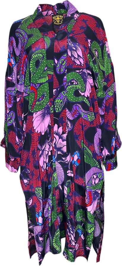 Any Old Iron Black / Purple Multicolor Pretty Snakes Duster