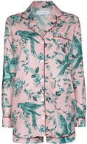 Thumbnail for your product : Desmond & Dempsey Bromley parrot-print cotton pyjama set