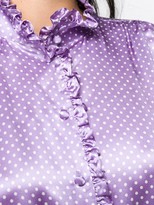 Thumbnail for your product : Marc Jacobs Polka Dot Print Satin Midi Dress