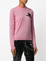 Thumbnail for your product : MSGM embellished logo sweater