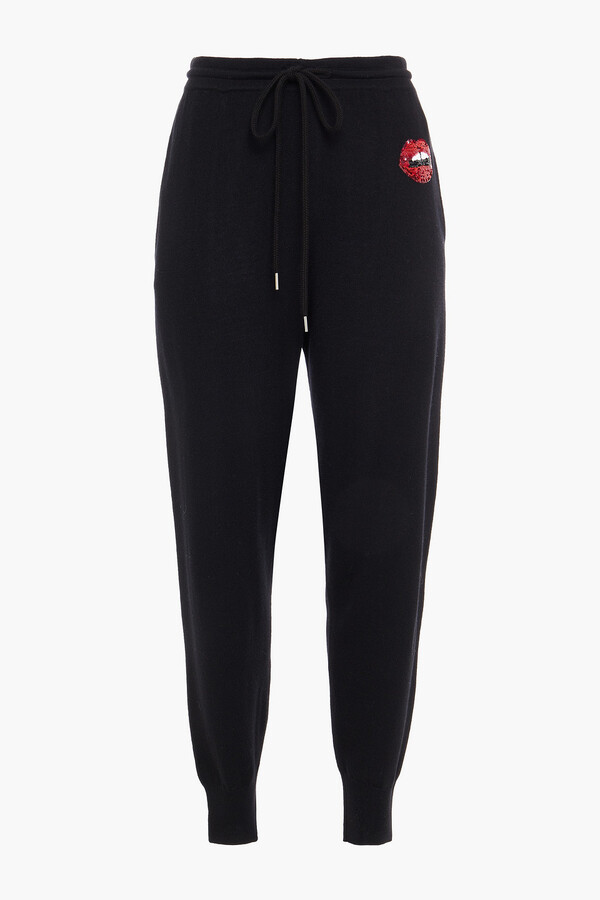 Markus Lupfer Sequinembellished merino wool track pants ShopStyle