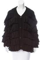 Thumbnail for your product : Mara Hoffman Fringed Button-Up Cardigan w/ Tags