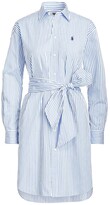 Thumbnail for your product : Polo Ralph Lauren Striped Belted Shirtdress