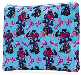 Private Label blue Snoopy graphic print pouch