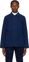 Thumbnail for your product : Blue Blue Japan Navy Washed Sashiko Coverall Jacket