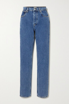 Magda Butrym High-rise Slim-leg Jeans - Blue