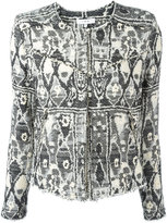 Iro geometric embroidery jacket 