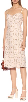 Brock Collection Osanna floral cotton bustier dress