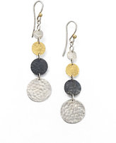 Thumbnail for your product : Gurhan Lush 24K Yellow Gold & Sterling Silver Graduated Flake Drop Earrings