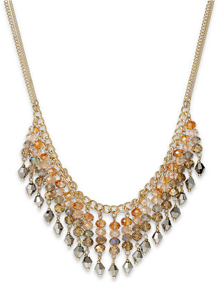 Kate Spade c.A.K.e. by Ali Khan Gold-Tone Faceted Bead Multi-Row Bib Necklace