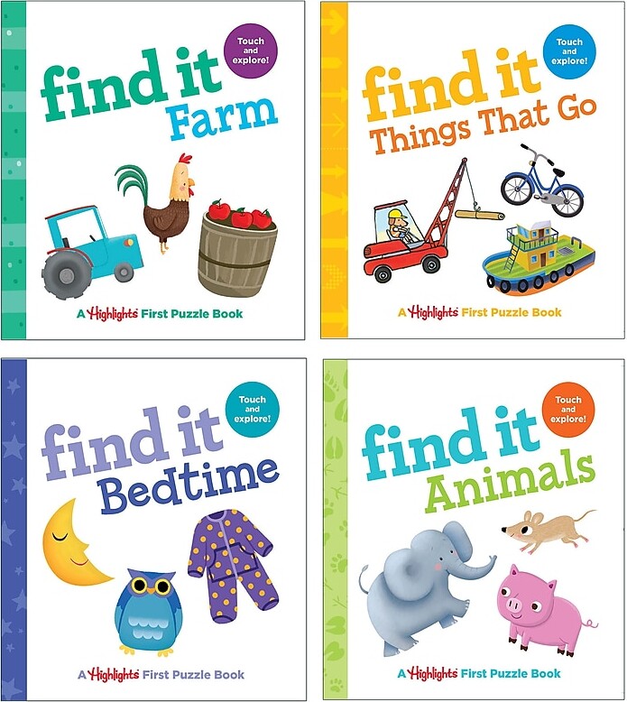 Highlights Find It Board Books, Set of 4
