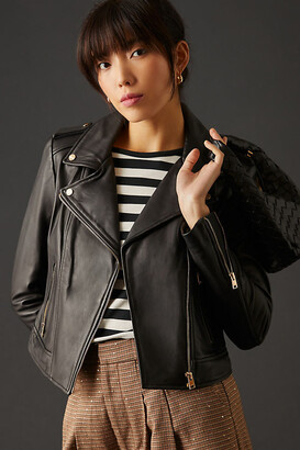 Lamarque Memphis-B Leather Jacket with Removable Bib