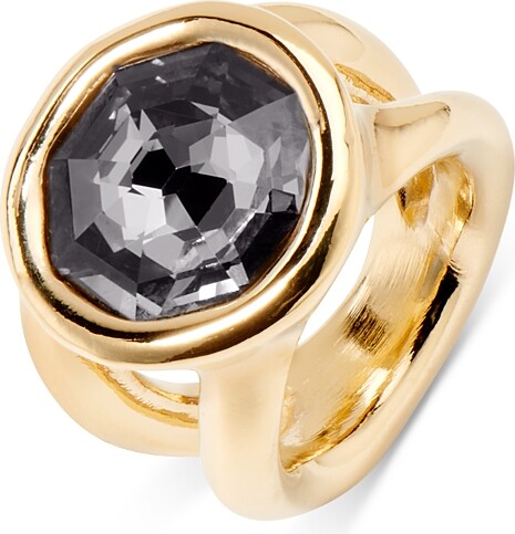 Uno de 50 UNOde50 Double Band Crystal Ring