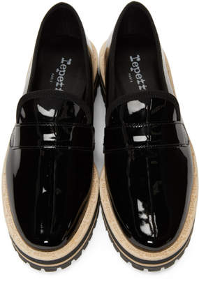 Repetto Black Gaylor Lug Sole Loafers