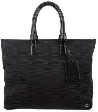 Montblanc Leather-Trimmed Woven Tote