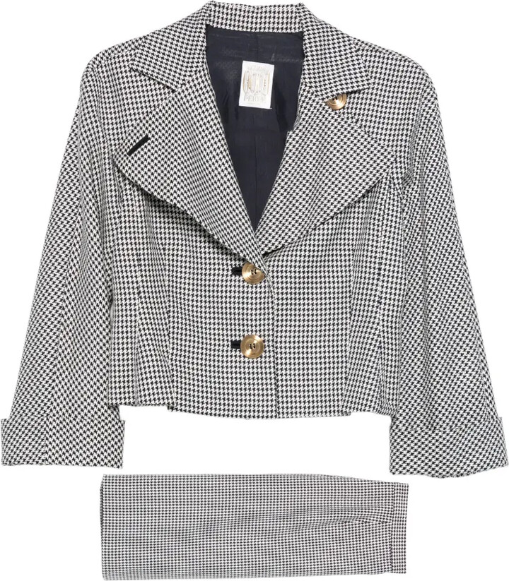 Gianfranco Ferré Pre-Owned 1990s Houndstooth Buttoned Suit