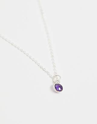 Dogeared amethyst gem necklace on giftcard