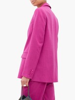 Thumbnail for your product : Roksanda Antalya Single-breasted Wool-blend Blazer - Dark Pink