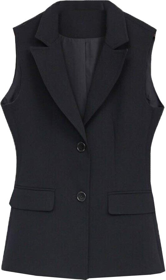 plus size black waistcoat