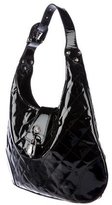 Thumbnail for your product : Burberry Patent Leather Brook Hobo