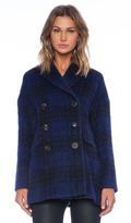 Thumbnail for your product : RED Valentino Plaid Pea Coat