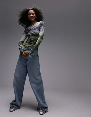 トップス Summer Van Gogh Long Sleeve Top Summer Van Gogh Long Sleeve Top (Blue) – unlike.