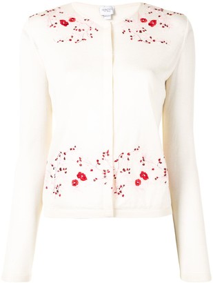 Giambattista Valli Floral-Embroidered Cardigan - ShopStyle