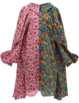 Thumbnail for your product : Matty Bovan - Liberty Floral-print Poplin Shirtdress - Pink Multi