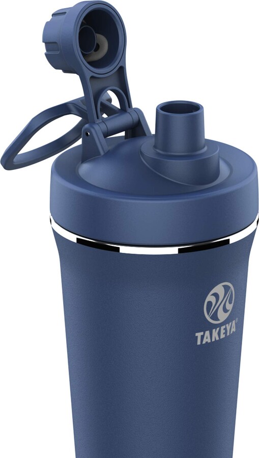 Takeya Actives Insulated Stainless Steel Water Bottle with Spout Lid, 24  Ounce, Midnight Blue