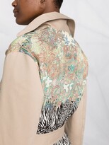 Thumbnail for your product : Pinko Printed Belted Trench Coat