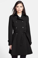 Thumbnail for your product : Trina Turk 'Juliette' Double Breasted Skirted Trench Coat