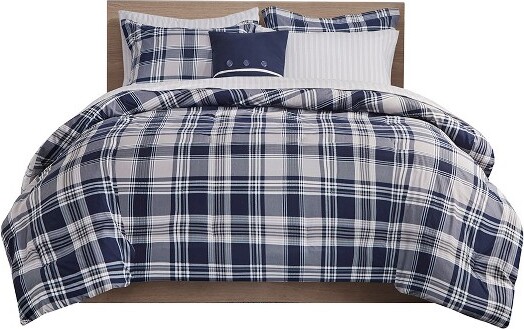 Gracie Mills GracieMillsLinwood8-PieceComforterSetwithSheets-King-Navy