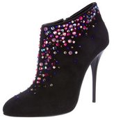 Thumbnail for your product : Giuseppe Zanotti Embellished Suede Booties