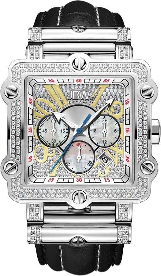 JBW Men's Phantom Diamond (1 ct.t.w.) Stainless Steel Watch