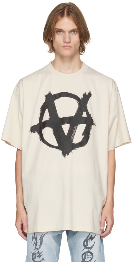 Vetements Off-White Double Anarchy T-Shirt - ShopStyle