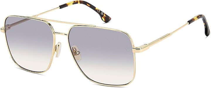Victoria Beckham Navigator Blue Light Glasses, 57mm