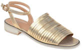 Gold Ankle Strap Flat Sandal - ShopStyle
