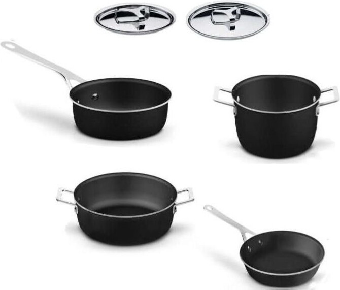 Alessi Pack Of 6 Pots And Pans