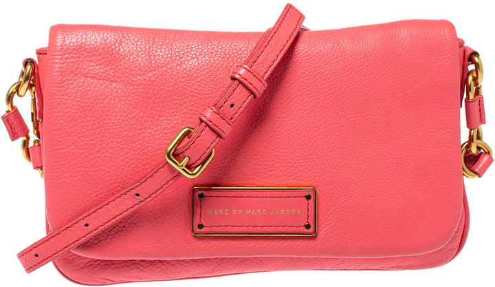 Marc By Marc Jacobs Red Leather Turnlock Shoulder Cross-body
